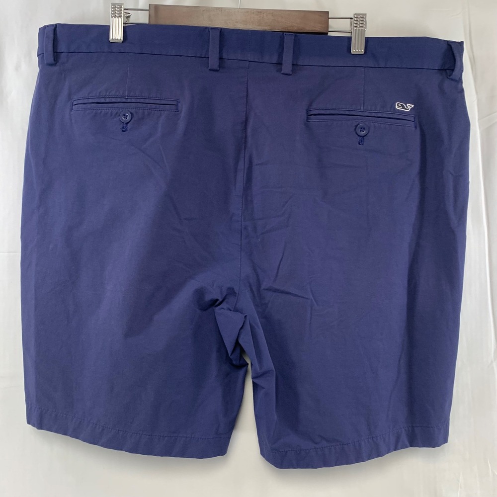 Vineyard Vines Performance Shorts Mens 42 Navy Blue Flat Front Stretch Golf - Picture 2 of 7